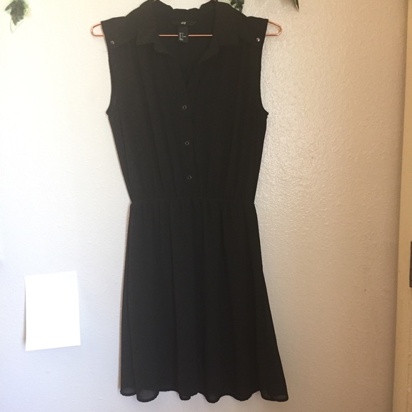 H&M Black Sleeveless Dress 4 - Picture 1 of 6